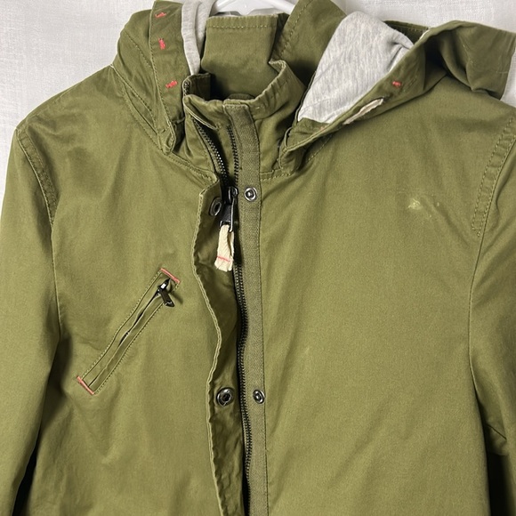 H&M coat, size 13-14yrs. But PTP is 18” .  Cotton blend,5 pockets,utility,hood - Picture 11 of 12